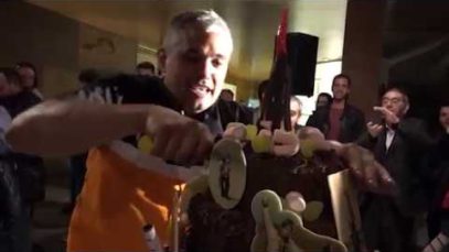 Calorosa rebuda a Nandu Jubany