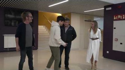 Miki Núñez visita els alumnes de Gurb dins del projecte Bo, Sa, d’Aquí