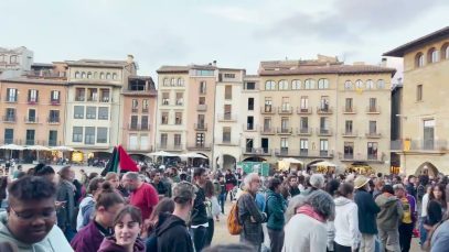 Mig miler de persones es manifesten a Vic en solideritat amb el poble palestí