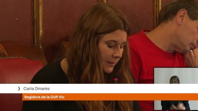 La CUP abandona el ple de Vic