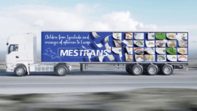 L’empresa anoienca Mestrans cobrirà els seus camions amb dibuixos de nens confinats la Conca d’Òdena