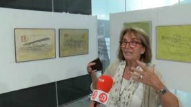 La pintora igualadina Sol Vidal rememora els inicis de l’aviació amb l’exposició ‘Tenien ales per volar’