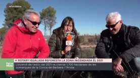 Rotary Club Igualada contribueix a la reforestació de Bellprat i Sant Martí de Tous