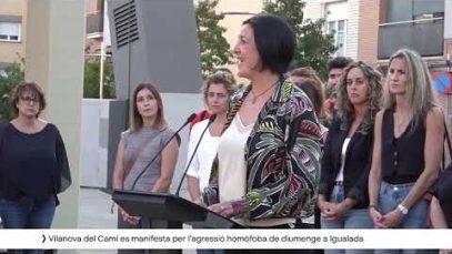 Vilanova del Camí es manifesta per l’agressió homòfoba de diumenge a Igualada