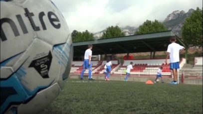 1a edició del campus de futbol de l’Espanyol organitzada a Berga