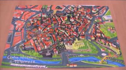 Mapa dels punts turístics de Manresa
