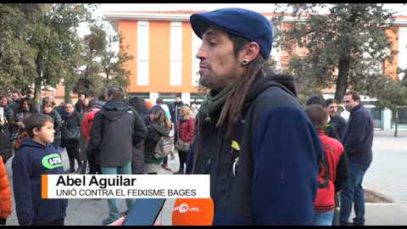 200 persones es manifestesn contra el feixisme a Balsareny