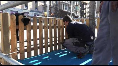 Desmunten la pista de gel de Manresa