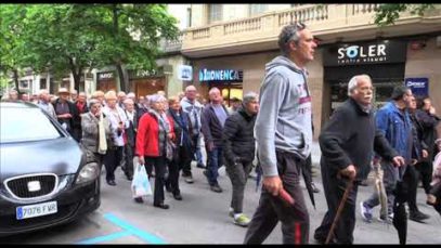 200 persones es tornen a manifestar a Manresa per reclamar unes pensions dignes