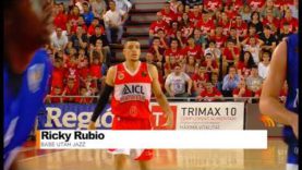 El jugador de la NBA Ricki Rubio va estar al Congost el passat cap de setmana veient el segon partit de play off de l’ICL Manresa davant el Melilla i que els manresans dominen per 2 a zero
