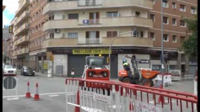 Obres al carrer Sant Cristófol