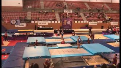 Masfred, finalista de la copa del món de trampolí