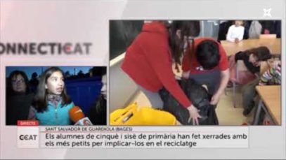 Els infants reciclen a Sant Salvador de Guardiola