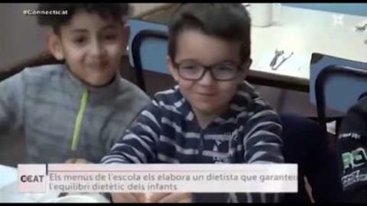 Un menjador escolar amb menú de proximitat a Manresa