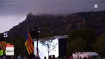 Montserrat s’il·lumina amb ‘Llum i llibertat’