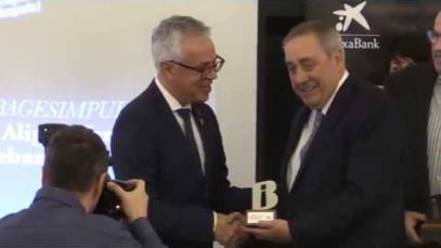 Ferran Debant president d’aquest mitjà de comunicació premiat a la Nit del Turisme del Bages