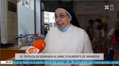 Notícies en Xarxa – La Plataforma d’Aliments de Manresa porta gastats 800 mil € per la crisi covid19