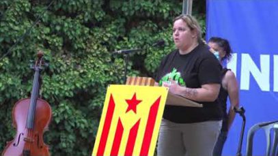200 persones al pati del Casino en l’acte d’ANC Manresa per la Diada