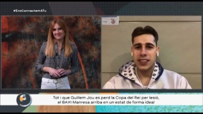 Parlem amb Guillem Jou, del Baxi Manresa, després de l’arribada dels manresans a Granada per disputar un partit de la Copa del Rei