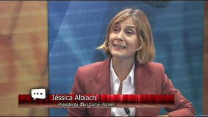 Jéssica Albiach, presidenta del grup parlamentari de En Comú Podem