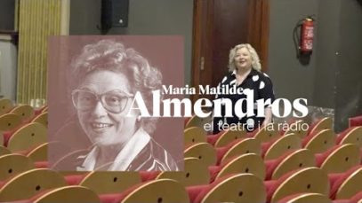 Reportatge des del Teatre Conservatori de Manresa del pas de Maria Matilde Almendros