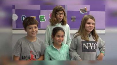 El cantant d’Eufòria Triquell visita l’escola Mestre Gibert i Camins de Barcelona