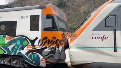 150 ferits lleus i 5 més de poca gravetat pel xoc de dos trens a l’estació de Montcada i Reixac