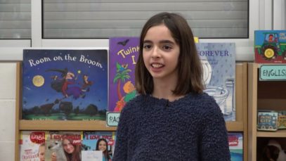 Mariona Escoda, guanyadora d’Eufòria, visita l’escola Pi d’en Xandri de Sant Cugat