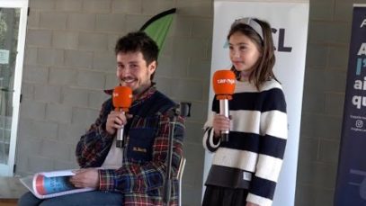 Miki Nuñez visita l’escola Els Castanyers de Viladrau