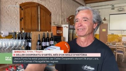 FET A MIDA  Relleu a la presidència del Celler Cooperatiu d’Artés