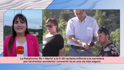 180º La Plataforma No + morts a la C-55 reclama el desdoblament de la C-55
