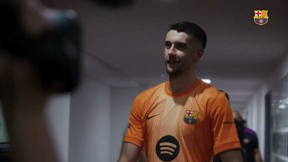 Joan Garcia brilla en el seu debut amb el Barça, amb victòria contra el Viseel Kobe per 1 a 3