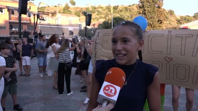 Sant Vicenç de Castellet rep amb una emotiva celebració la campiona d’Espanya aleví de 50 metres braça, Alèxia Cascales