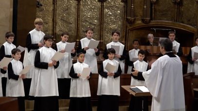 L’Escolania estrena una salve composta pel músic Albert Guionvart amb motiu del mil·lenari