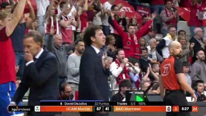 Nova ensopegada del Baxi Manresa en una pista difícil, derrota clara a Múrcia per 84 a 65