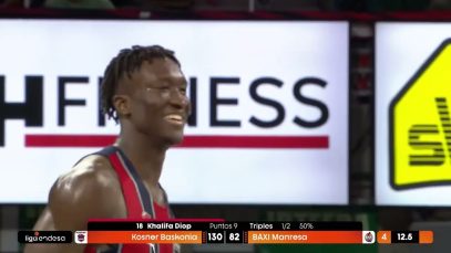 Un BAXI Manresa debilitat cau amb contundència davant un Baskonia molt encertat